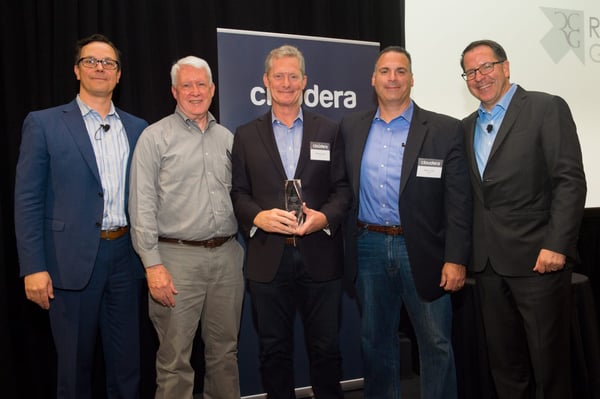 2017 RCG receiving Cloudera Impact award