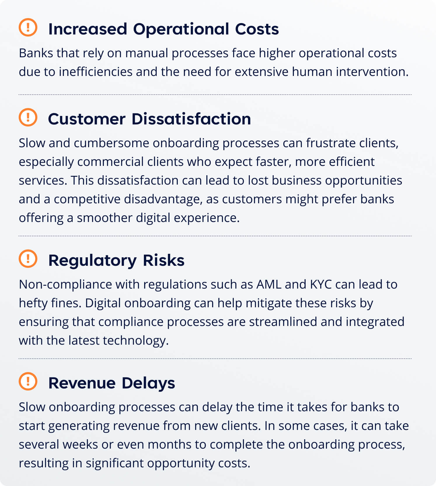 The costs of banks not adopting digital onboarding